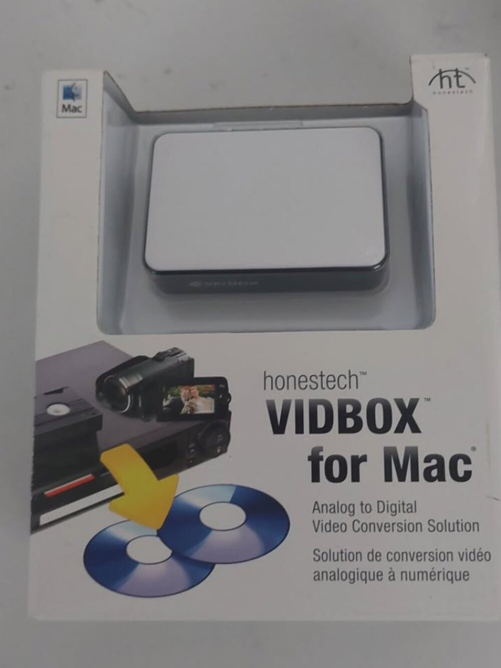 NEW  Honestech VIDBOX for Mac Analog VHS Camcorder to Digital Video Conversion